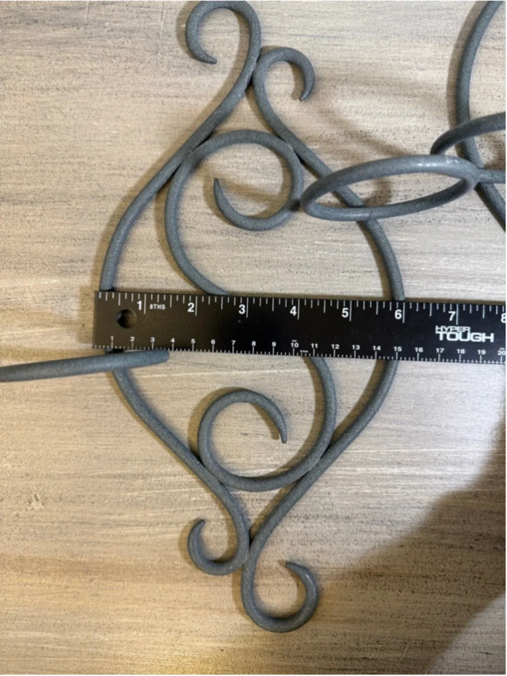 set of two scrollwork metal wall sconces approx 13x9”